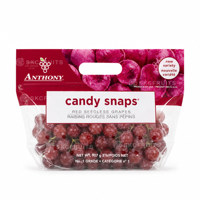 Candy Snaps in 1kg pack red grapes available in Singapore
