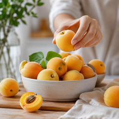 Imported Yellow Apricot with golden skin and sweet tart flavour
