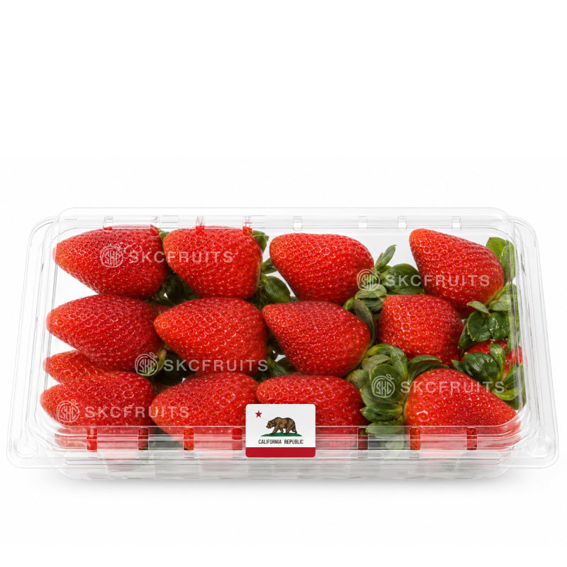 Premium USA long stem strawberries with elegant presentation
