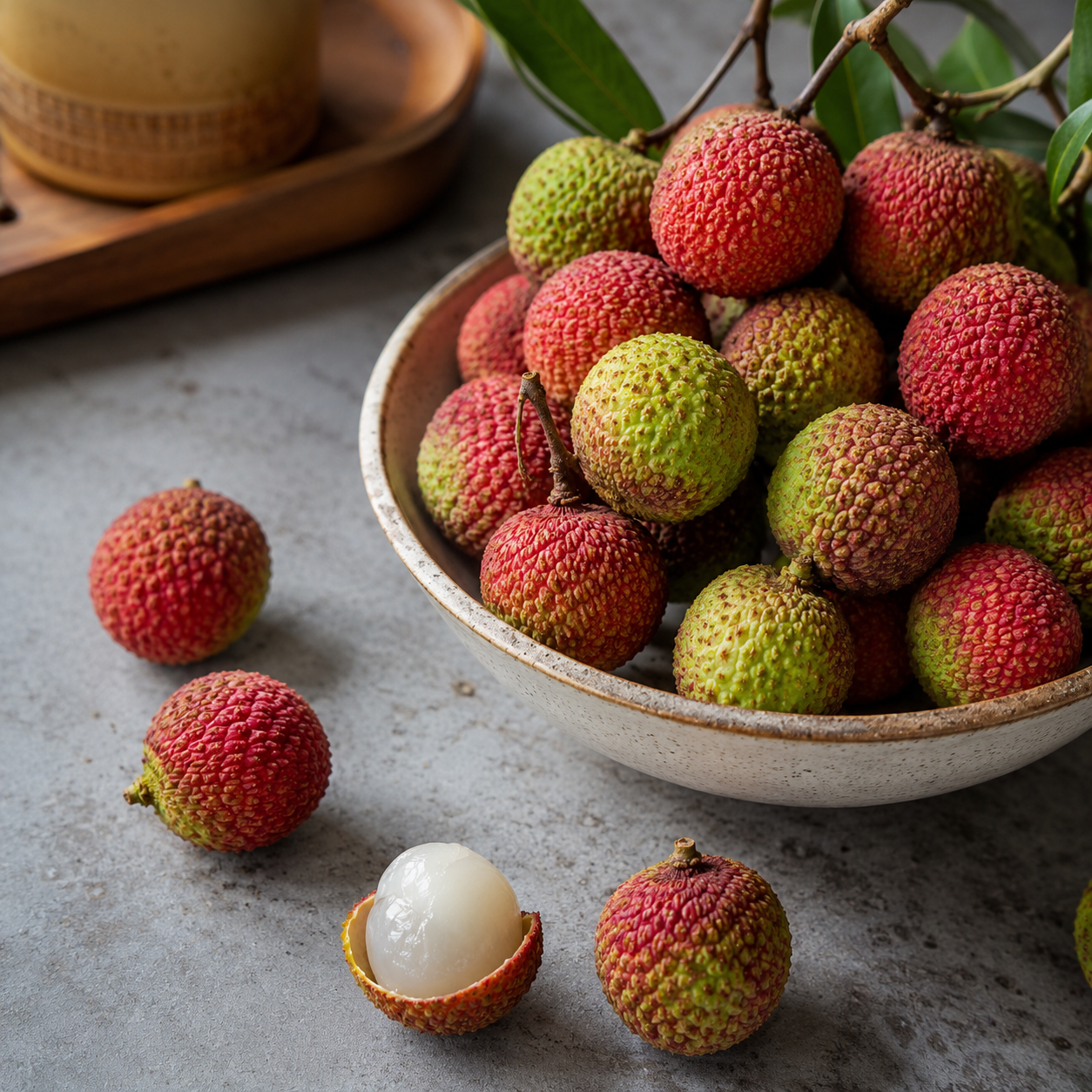 Air-flown lychee gift box with juicy fresh lychee fruit