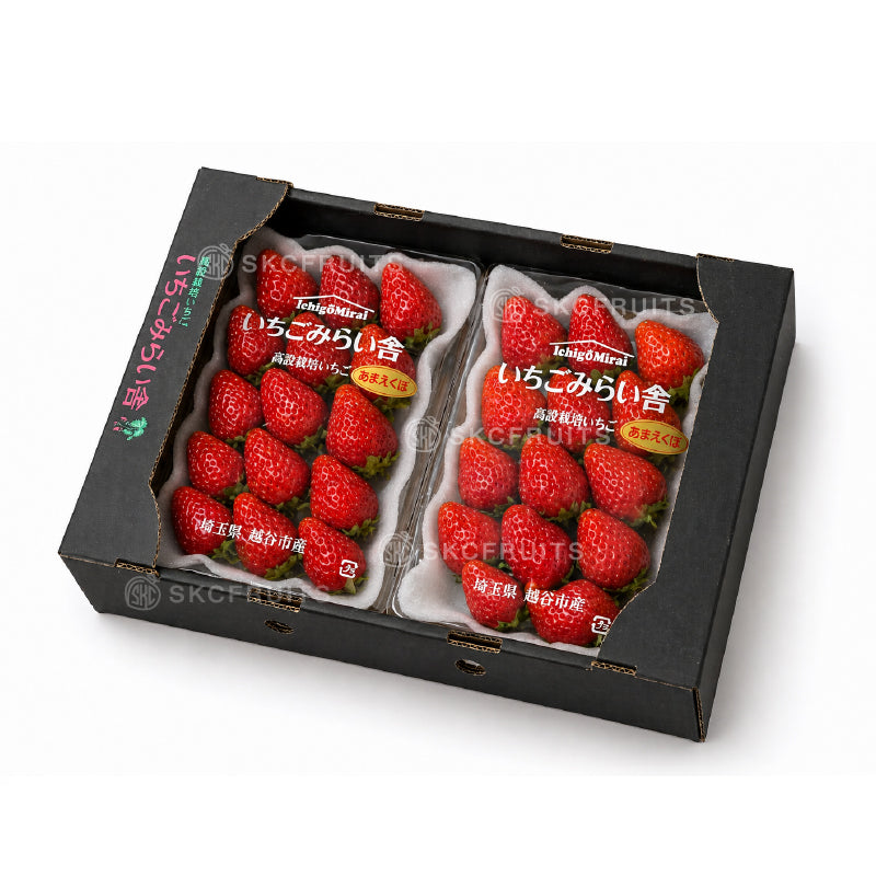 Premium Amaekubo strawberry with soft juicy flesh