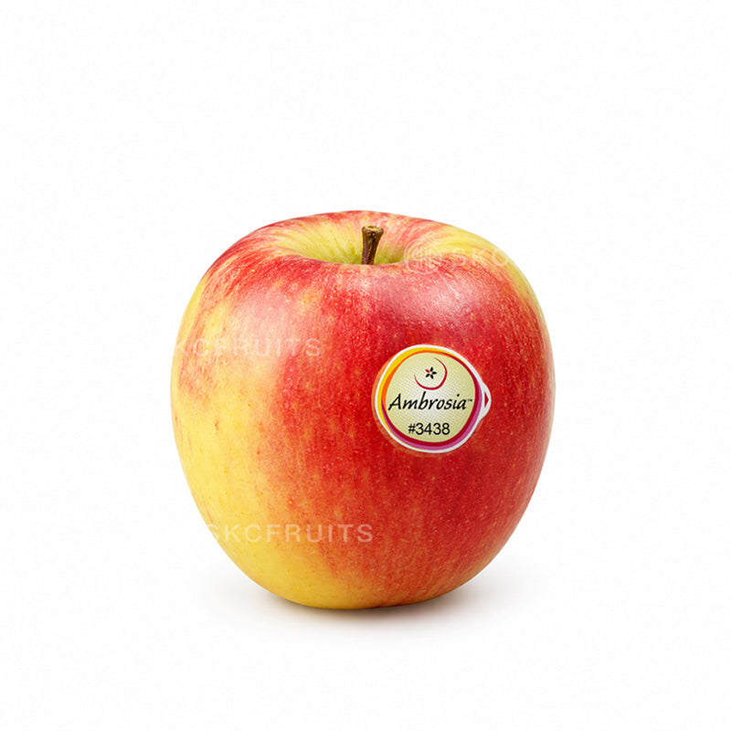Ambrosia Apple from Italy with bright red and yellow skin Italian Ambrosia Apple with sweet crisp honey-like flavour 