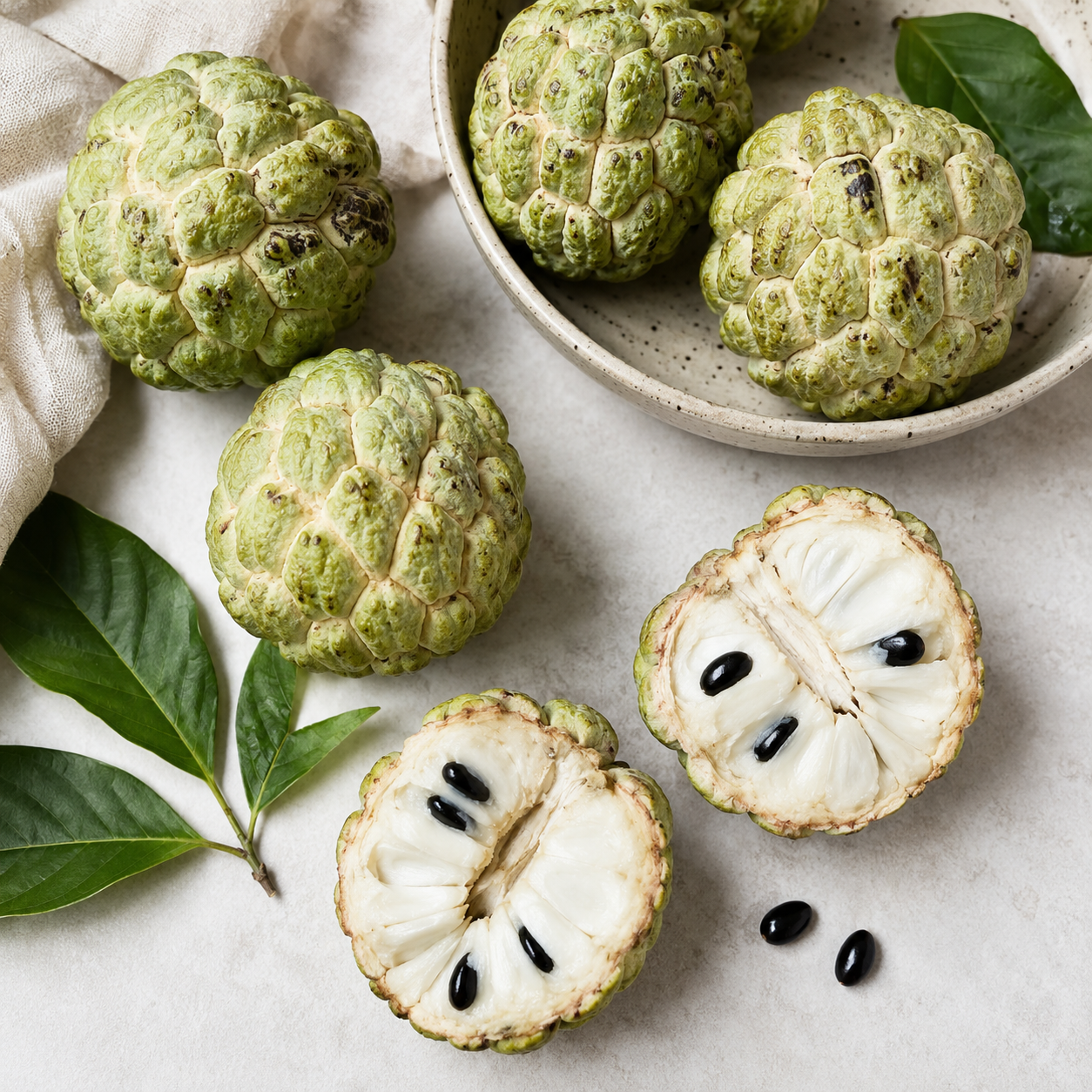 Atis Fruit in English also called custard apple or sugar apple
