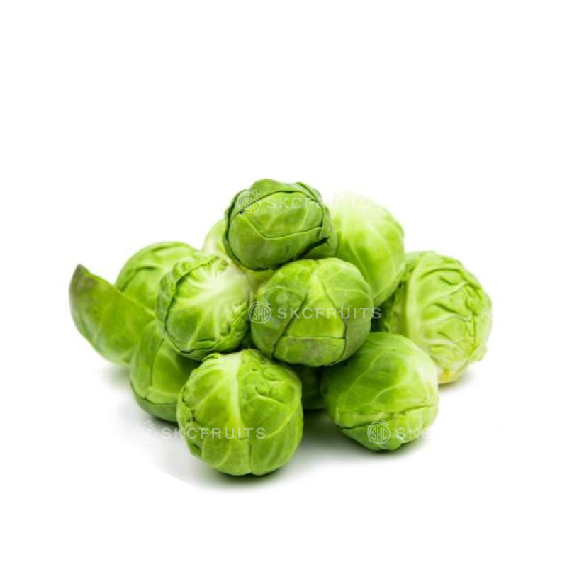 Australia Fresh Brussels Sprouts with firm green cabbage-like buds
