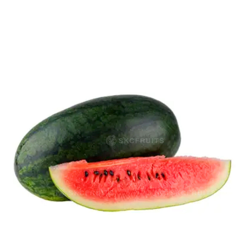 Black Beauty Watermelon with dark rind and red juicy flesh