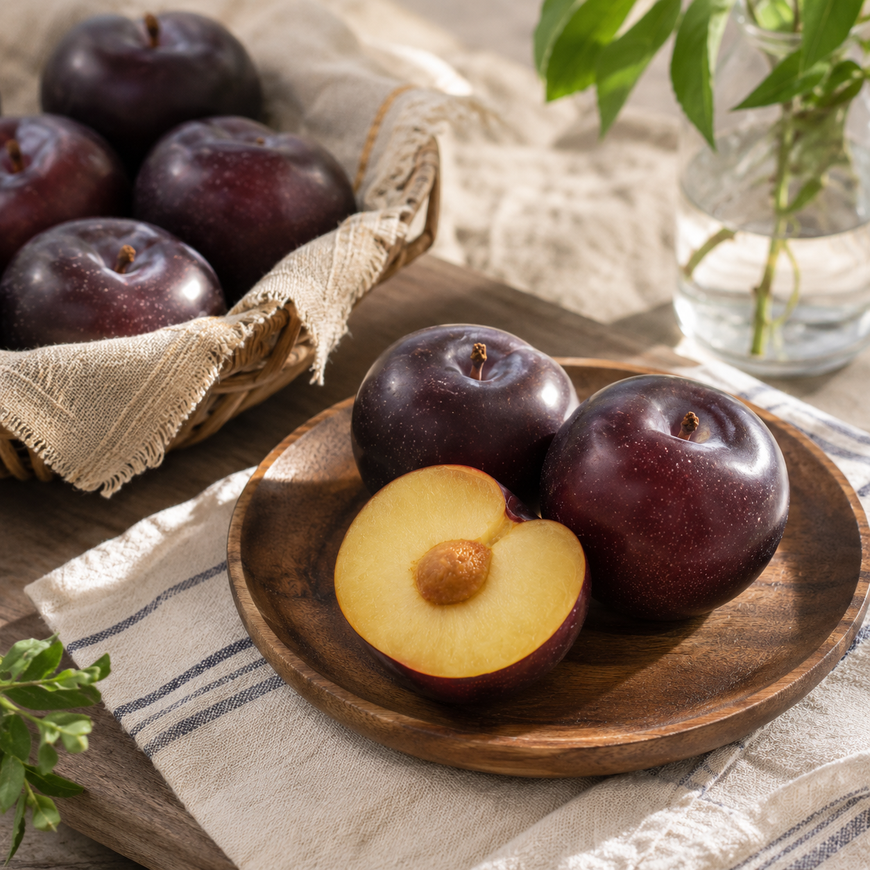 Black Kat Pluots different from Black Velvet Aprium stone fruit