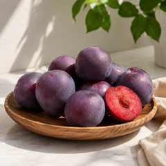 Black velvet aprium style fruit also known as Midnight Rose Aprium