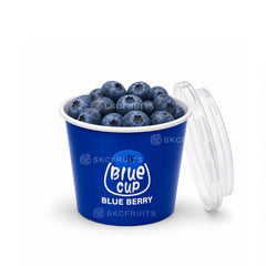 Fresh blueberry cup with crisp sweet blueberries