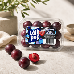 Red fleshed blueberry plum cherry from Australia