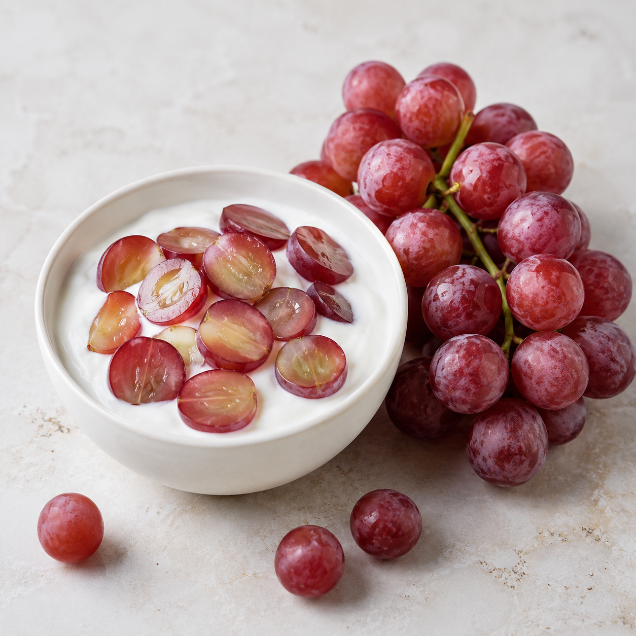 Candy Hearts grapes served chilled for lunch boxes and sharing