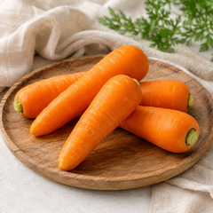 Fresh carrot root for salads juices stir-fries and everyday cooking