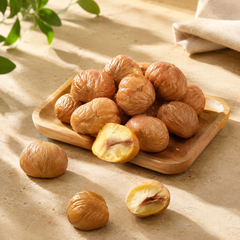 Chinese peeled chestnuts also known as ban li 板栗