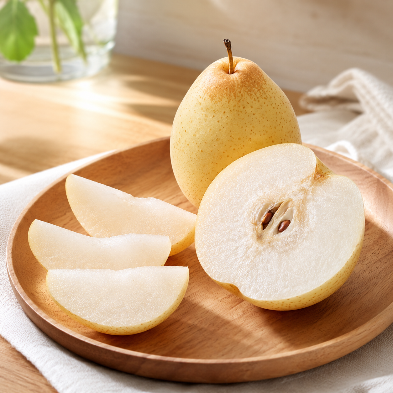 Chinese Ya Pear with classic pear shape and refreshing sweet taste