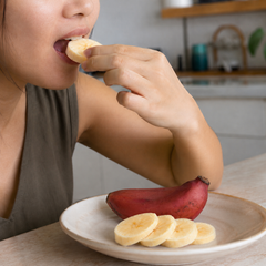 Creamy red banana fruit for snacks smoothies and desserts