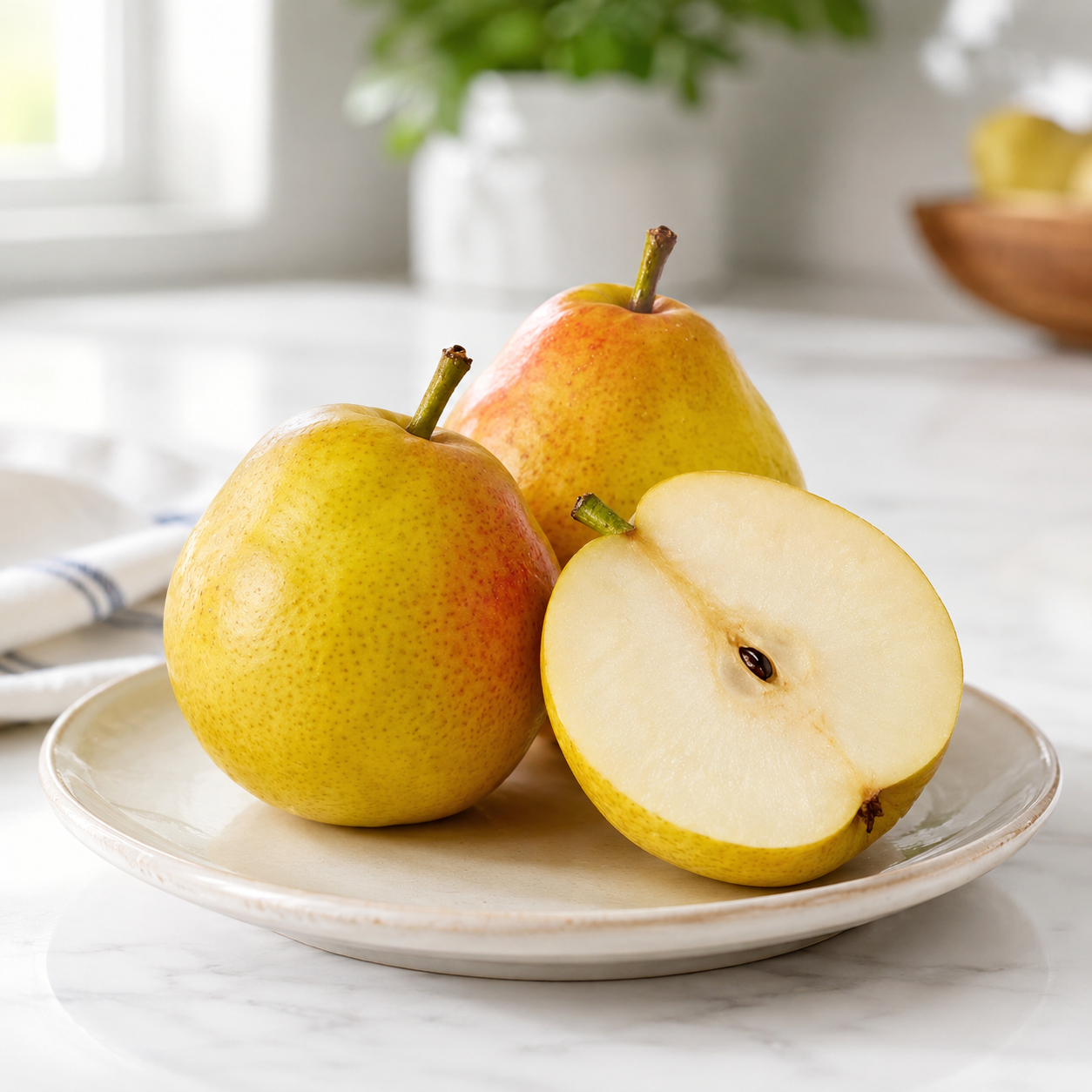 Crisp juicy Papple Pear with refreshing pear flavour
