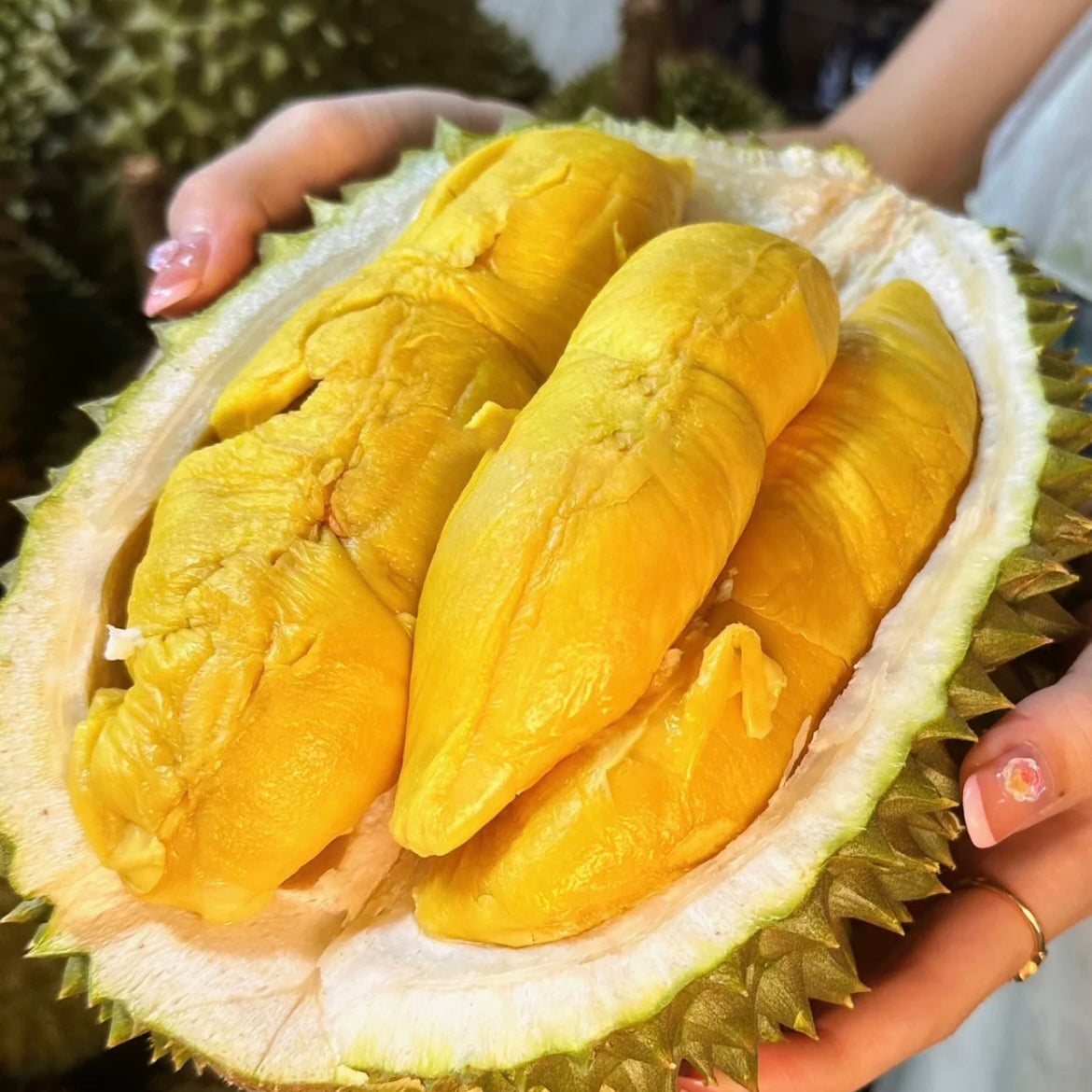 Dehusked vacuum packed MSW durian for delivery in Singapore

