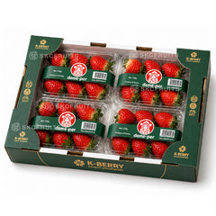 Deme-per Korean Strawberries 4 punnets bulk box sold in Singapore by SKC Fruits