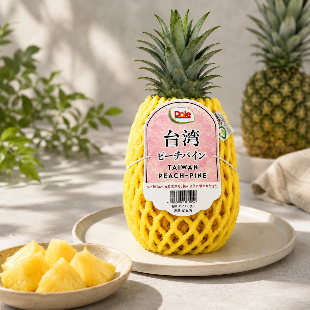 Fresh Dole pineapple that can be blended into pineapple juice