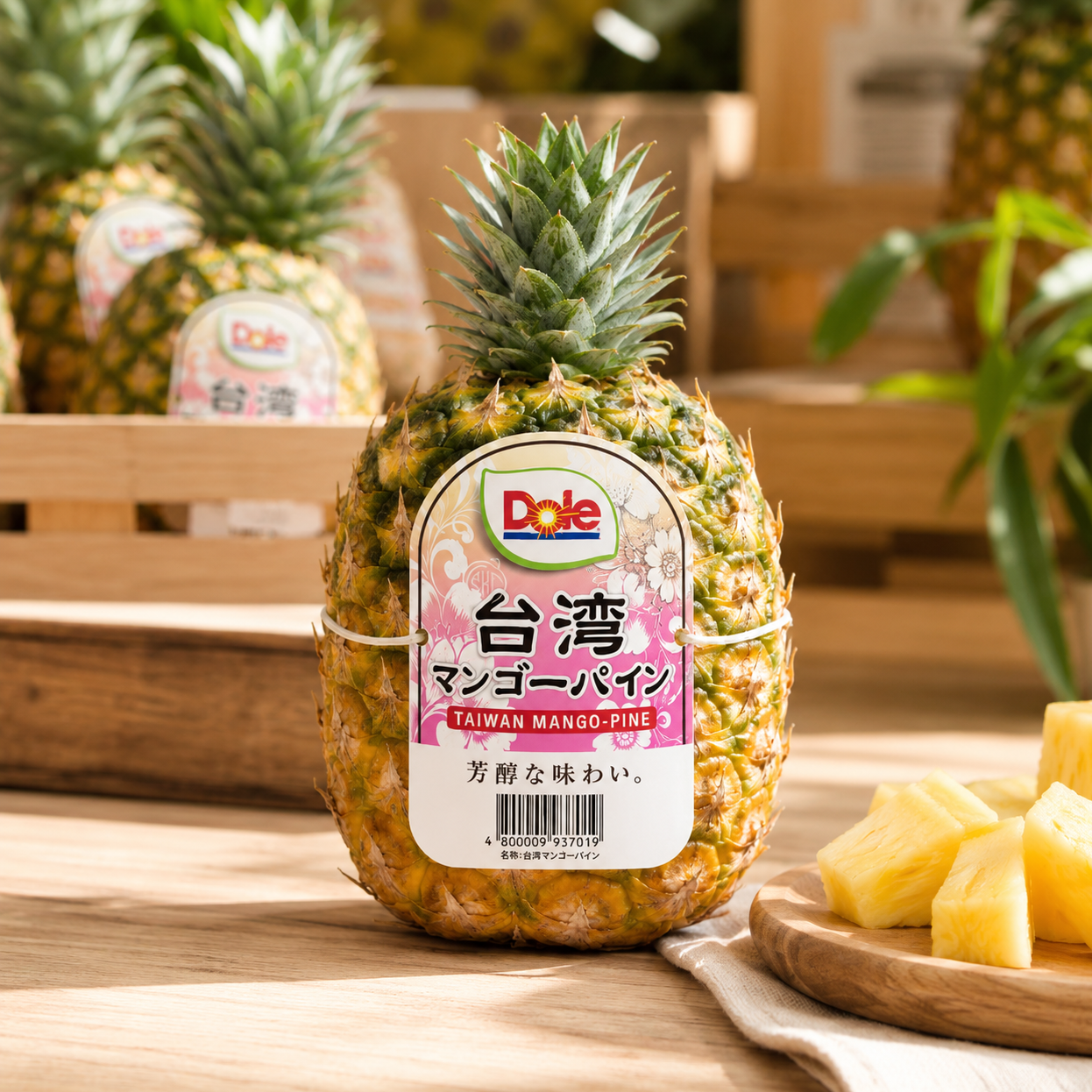 Dole Taiwan Mango-Pine pineapple with juicy golden flesh