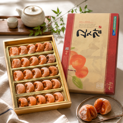Korean persimmon gift set from Sancheong near Jirisan Mountain Dried persimmon benefits explained as natural fruit fibre and sweetness