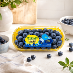 Driscoll's limited edition blueberries from China with jumbo berry size
