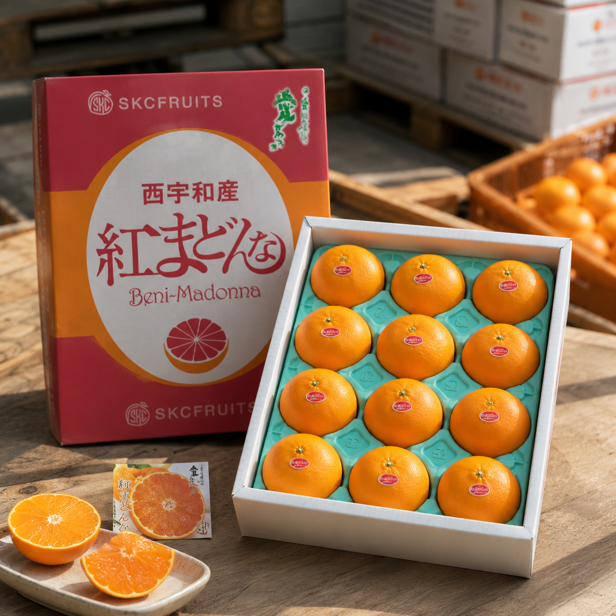Nishi-Uwa Beni Madonna Japanese citrus with jelly-like flesh
