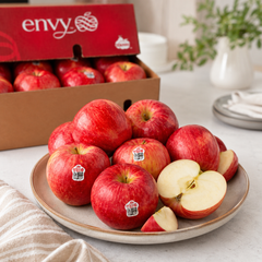 Sliced Envy apples served on a fruit platter for fresh eating