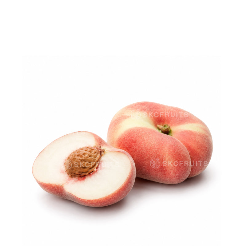 Flat Donut Peach with sweet juicy flat peach shape