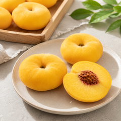 Imported Saturn peach with low-acid sweet flavour
