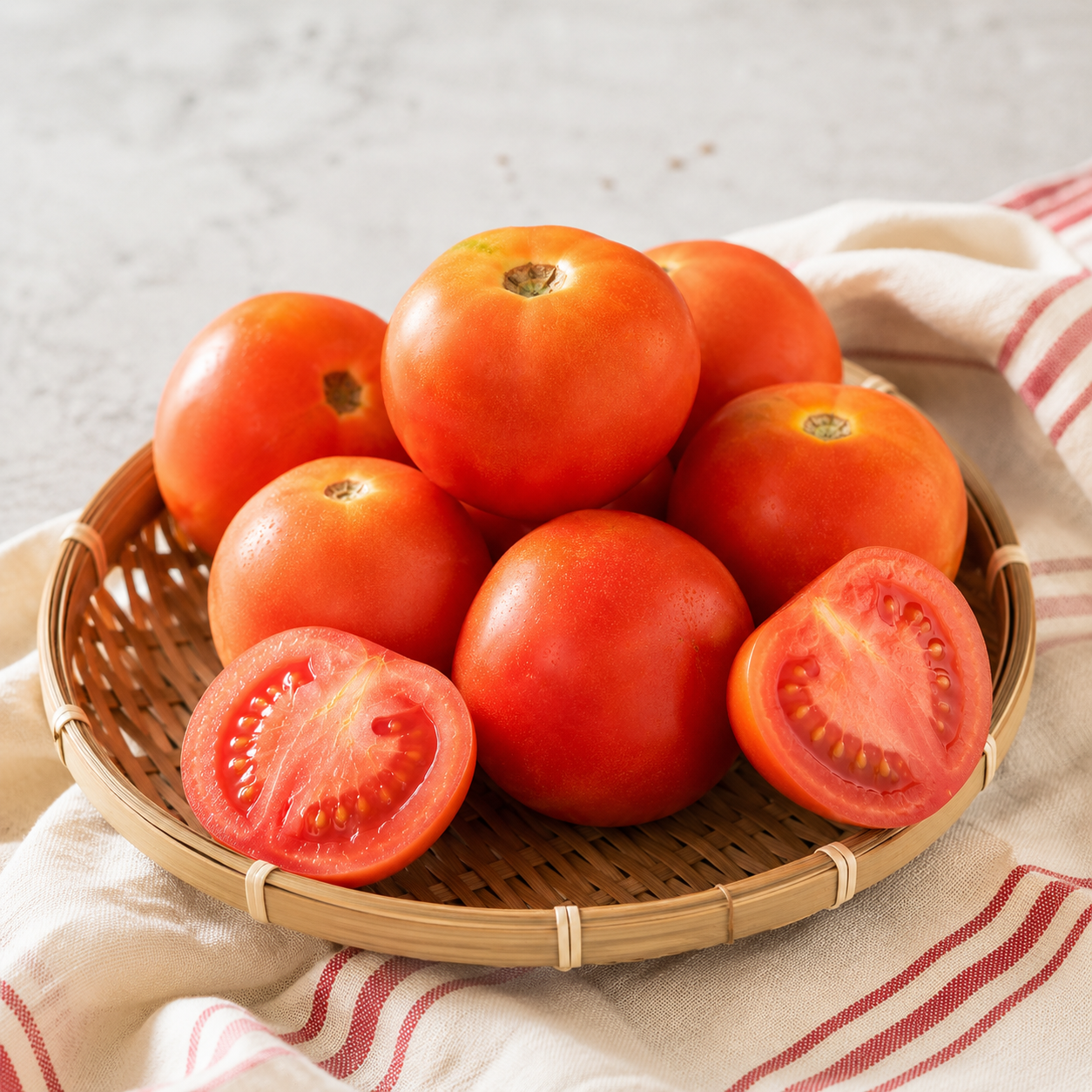 Fresh tomatoes suitable for chopped tomatoes sauces and puree
