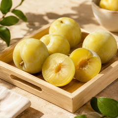Fresh green plum suitable for snacking and fruit platters
