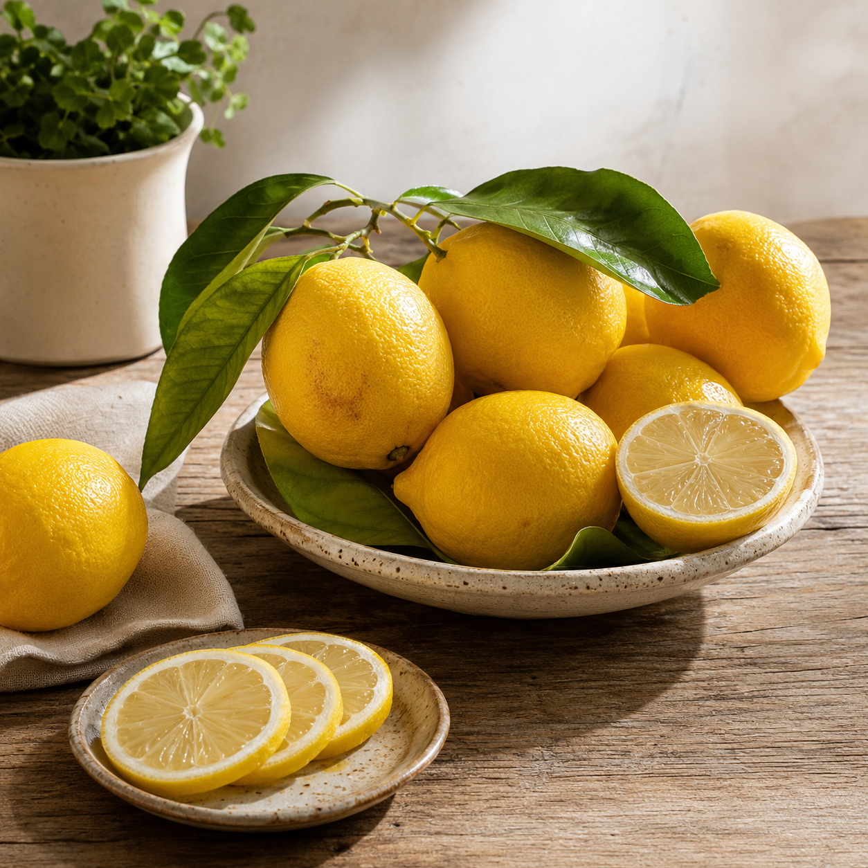 Fresh lemon juice and lemon zest from South African lemon fruit