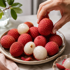 Fresh Lychee China seedless type for fruit platters and desserts