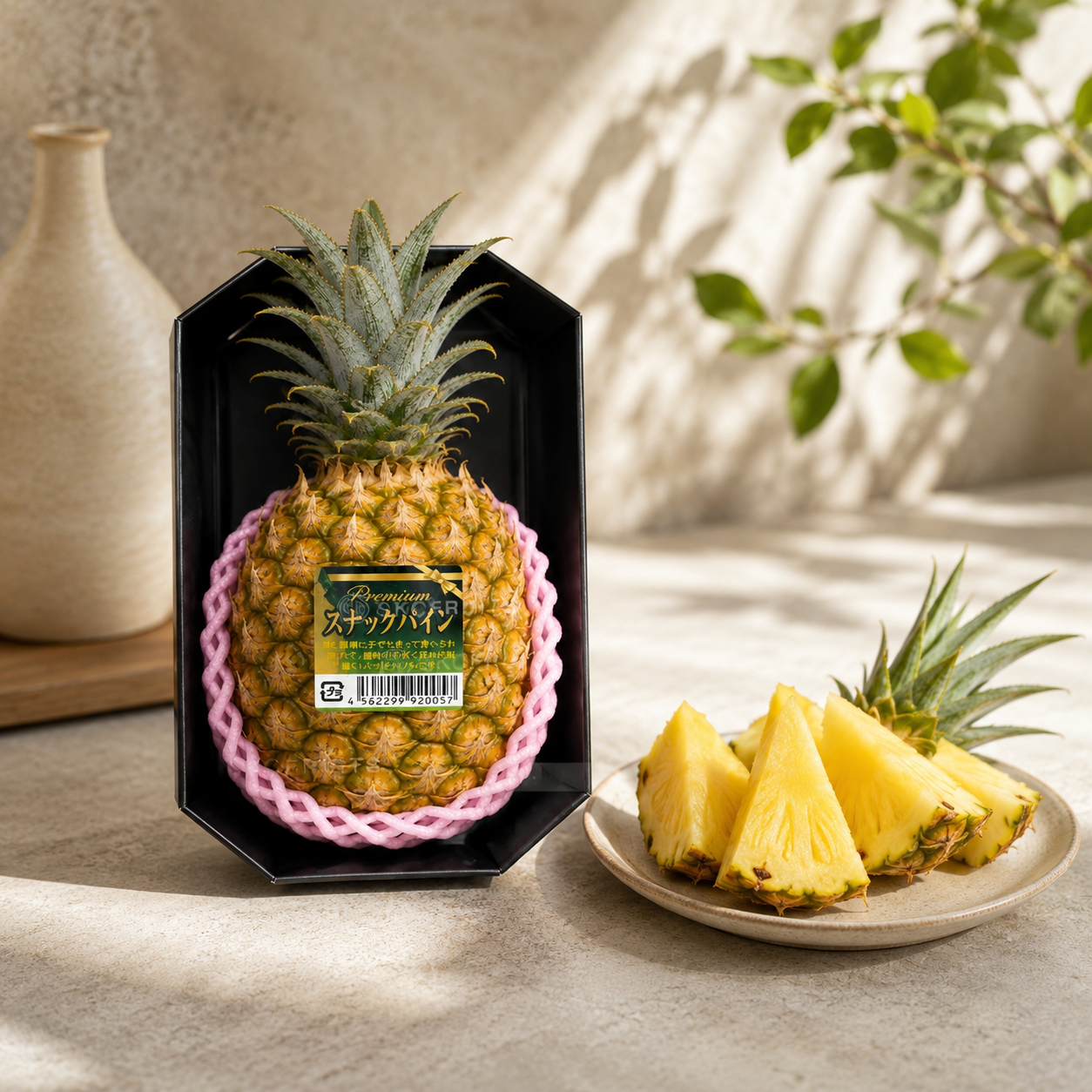 Fresh pineapple SG option with tender core and pull-apart snack texture