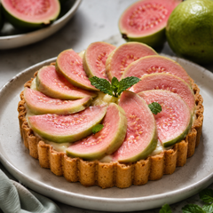 Fresh pink Taiwan guava for eating and juicing