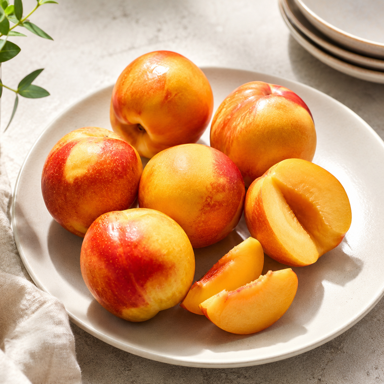 Golden plum-style plumcot for fresh seasonal eating