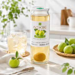 Japanese sour plum drink served chilled for refreshing taste
