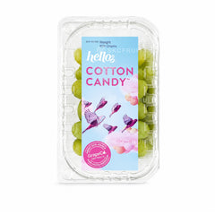 Hellooo cotton candy grapes with pale green seedless berries
