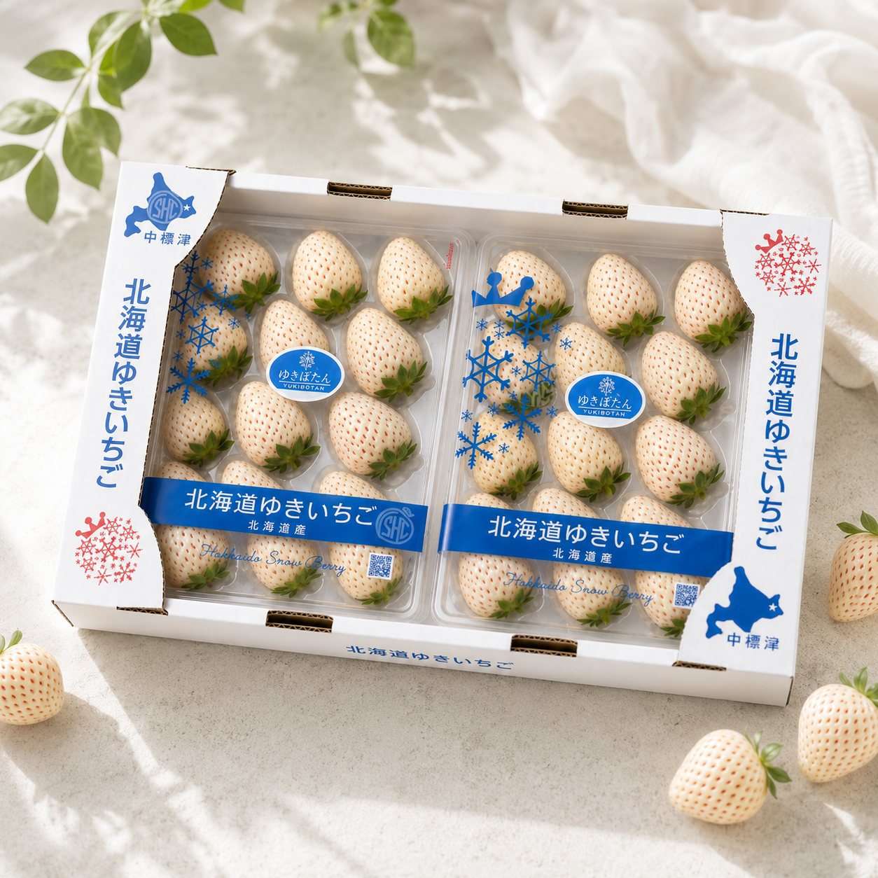 Hokkaido Yuki Ichigo Snow Berry Strawberries from Japan
Hokkaido strawberry with rare white fruit and delicate sweetness