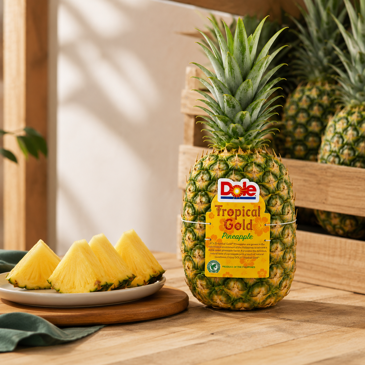 Honey pineapple style Dole pineapple with rich sweetness and fragrant juice