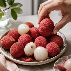 Imported lychee in Singapore with smaller seed and more flesh