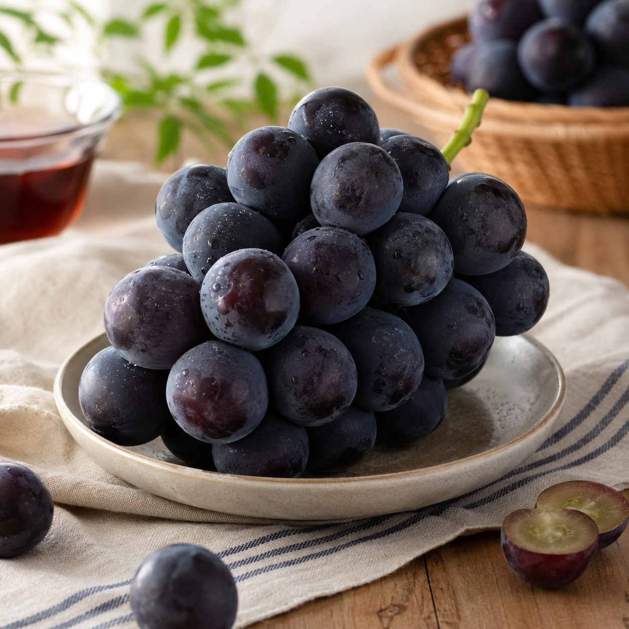 Peony grapes search name for Japanese Pione grape ピオーネ
