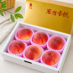 Japanese peaches optical sensor selected with 光センサー選別 card