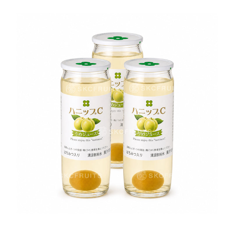 Refreshing Japanese ume plum juice can for chilled drinking
