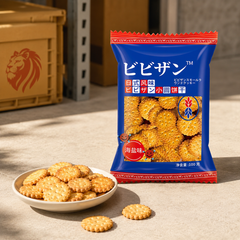 Japanese sea salt biscuit with crispy savoury texture