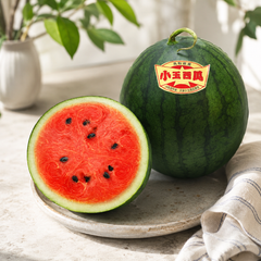 Japanese watermelon with juicy red flesh and thin rind