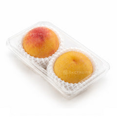 Japanese yellow plum with golden skin and juicy yellow flesh