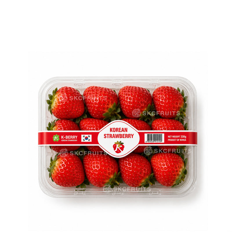 K-BERRY Korean Strawberries punnet sold in Singapore by SKC Fruits