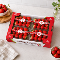 K-BERRY Korean strawberries in original carton packaging for office, gifting or fresh eating