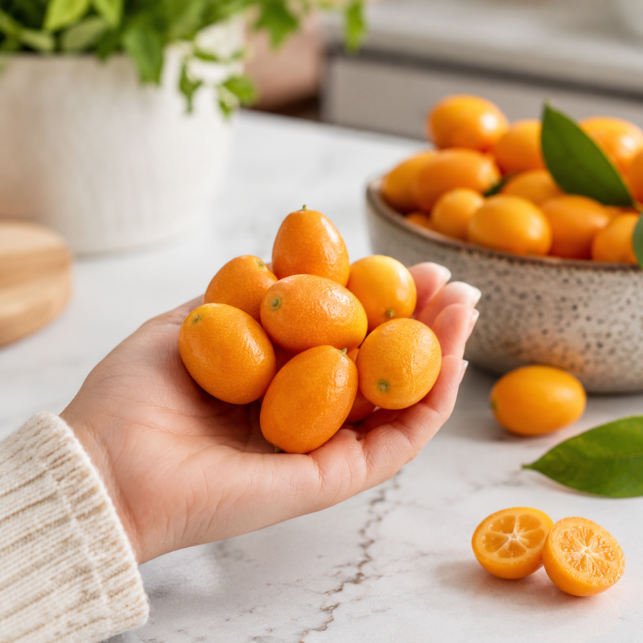Kinkan Japan kumquat orange with sweet edible peel